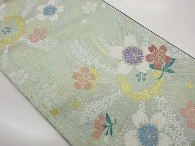 JAPANESE FUKURO OBI / WOVEN SAKURA